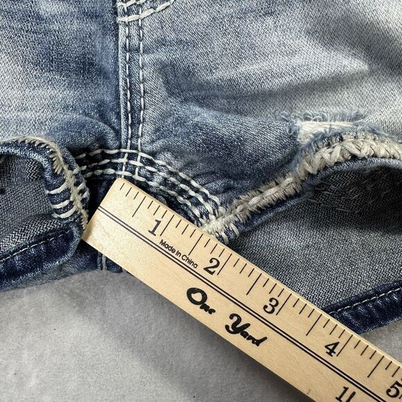 Rock Revival Women’s Size 24 Y2K Arlia Jean Shorts Distressed Vintage Style - Picture 12 of 16
